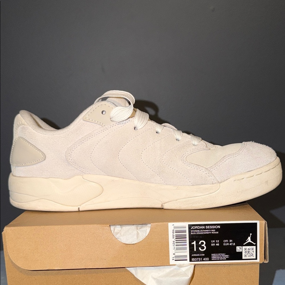 Jordan Session Cream Sneakers Size 13 - Picture 6 of 9